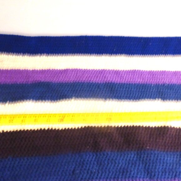 Handmade KNITTED BLANKET Lap Blanket Pet Blanket Dog Blanket Dog Bed Doll Bed - Picture 2 of 3